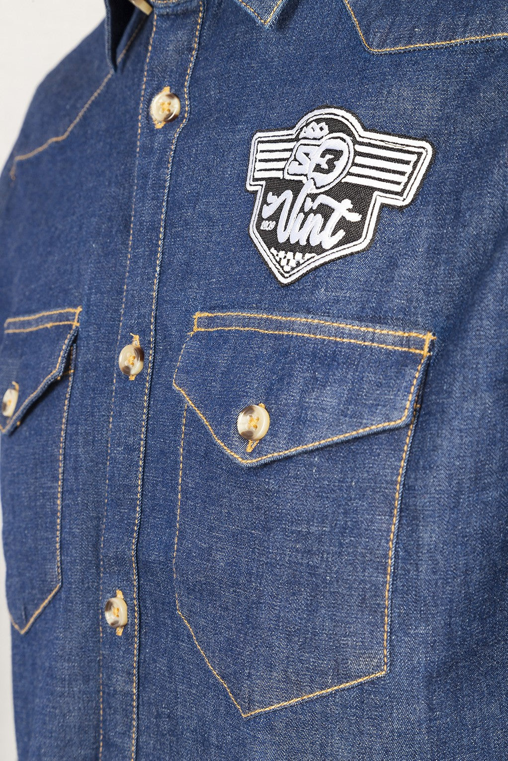 S3 Denim Vint krekls