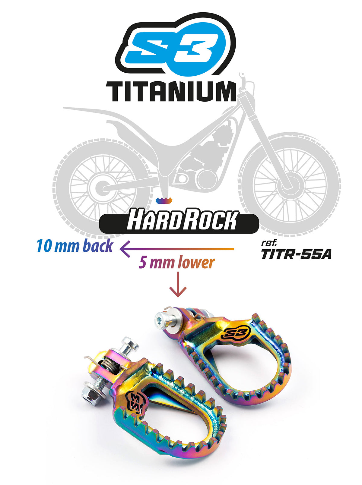 S3 Hardrock Flat kāpšļi