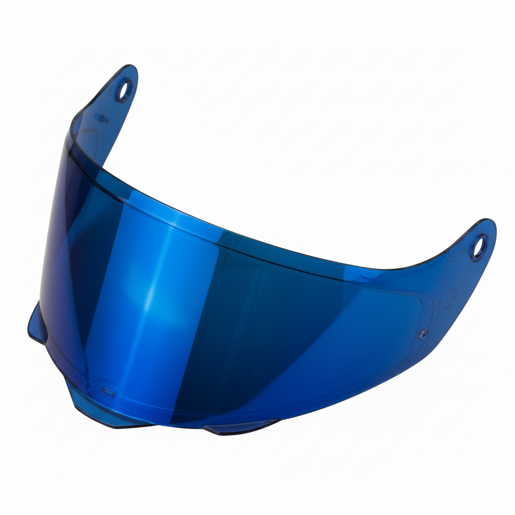 Hebo A618 Tinted Blue Visor With Pinlock Pins Ready FOR Pinlock 70 DKS002