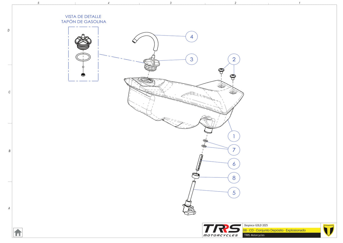 TRRS 2026 ONE GOLD — 06TR Degvielas tvertne