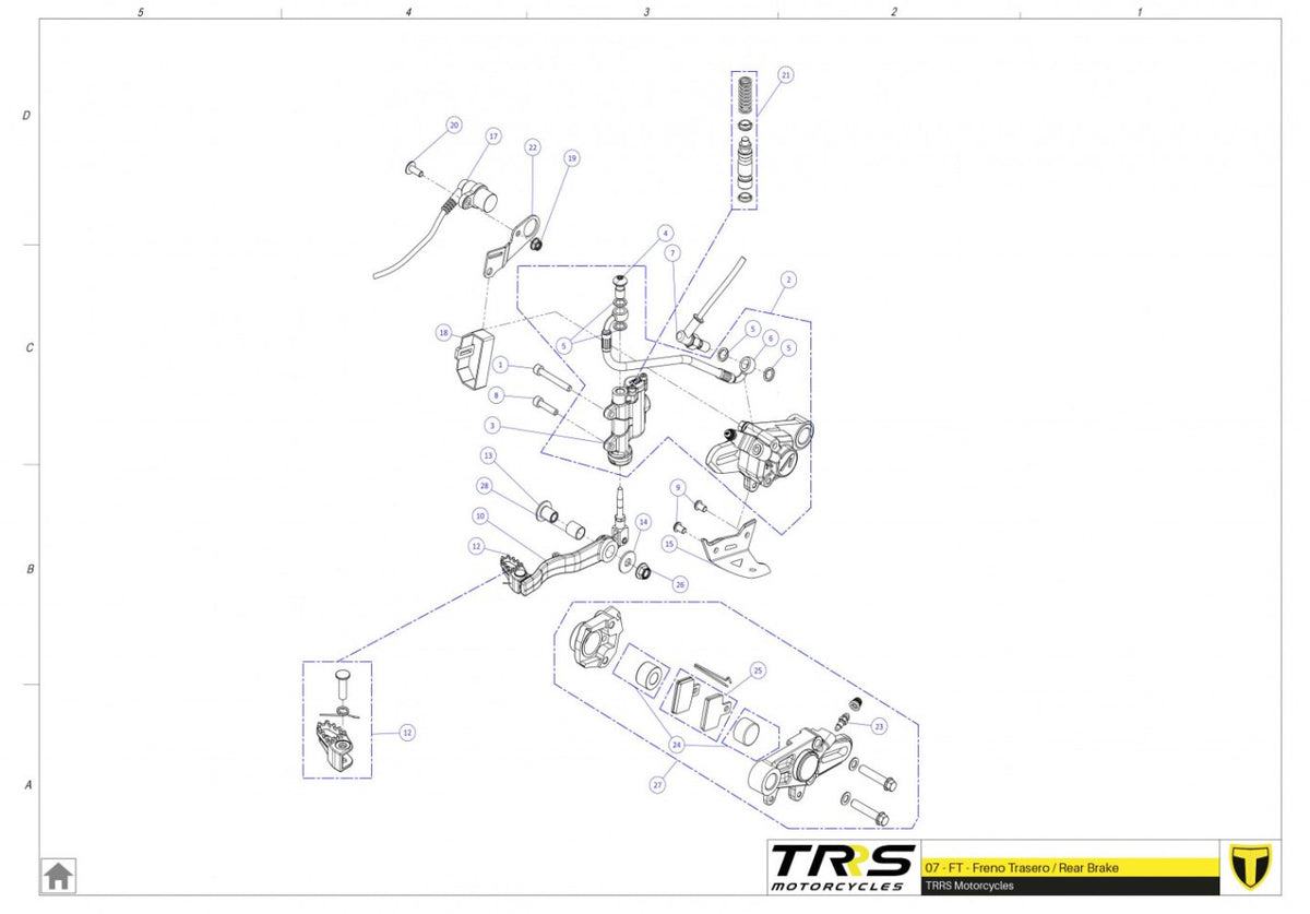 TRRS 2023 ONE RR (HOMOLOGATED) — 07TR Aizmugurējā bremze