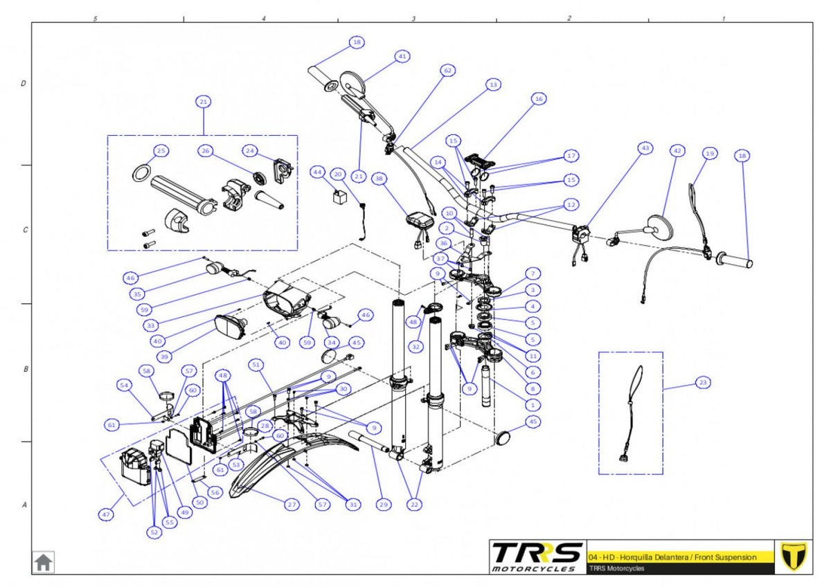 TRRS 2023 XTRACK ONE RR ELECTRIC START (HOMOLOGATED) — 04TR Balstiekārta