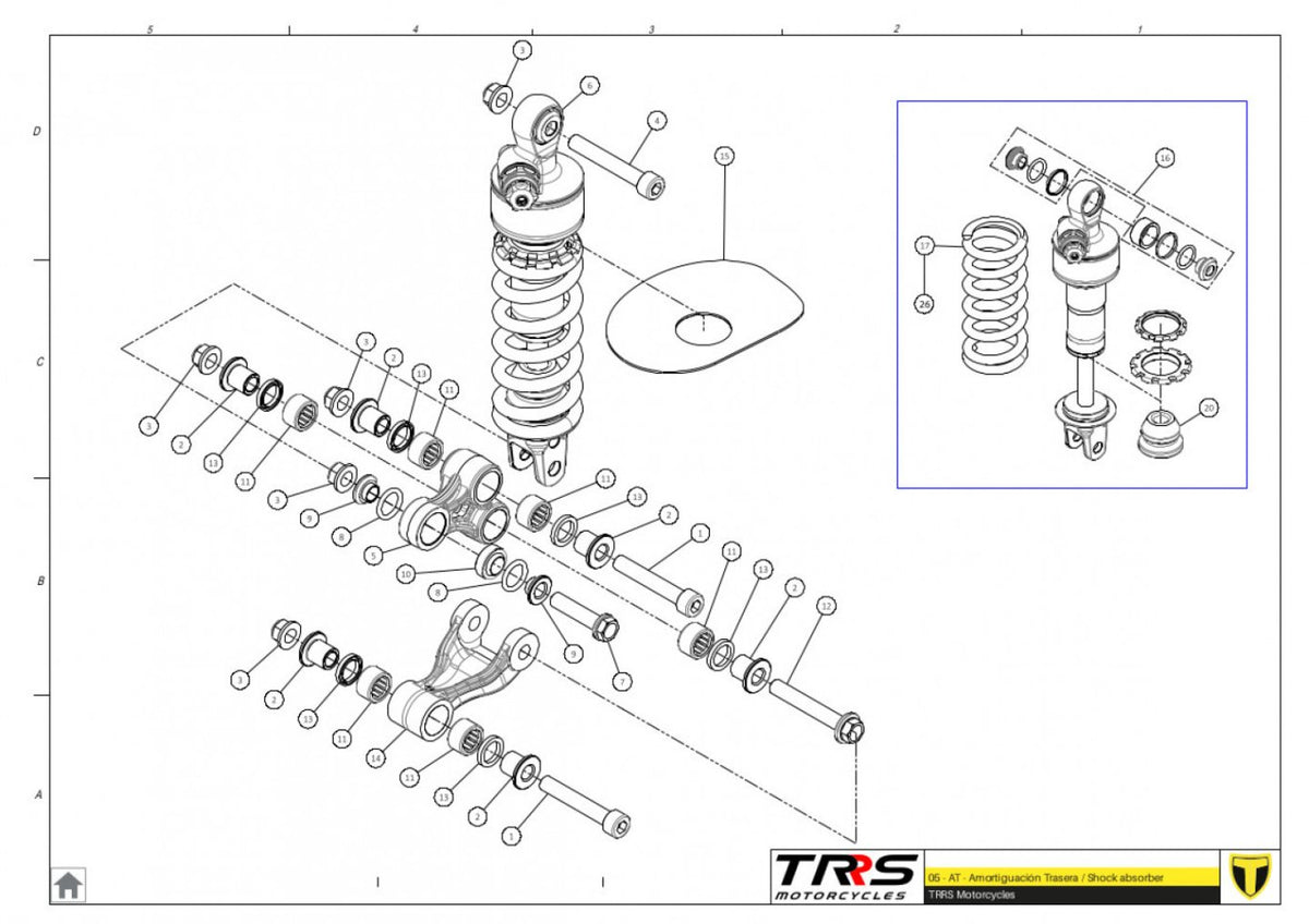 TRRS 2024 ONE RR ELECTRIC START (HOMOLOGATED) — 05TR Amortizators