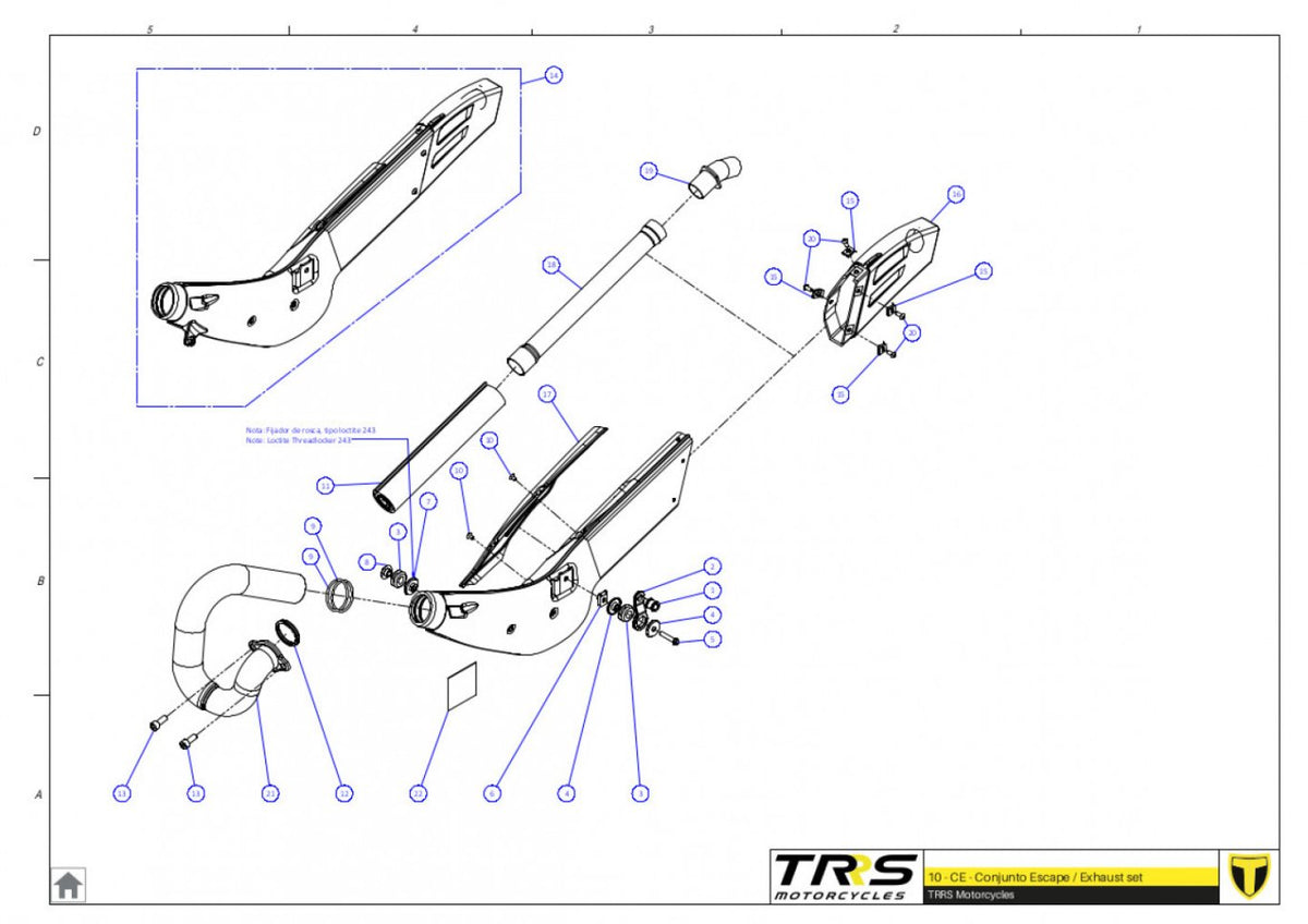 TRRS 2023 XTRACK ONE RR ELECTRIC START (COMPETITION) — 10TR Izpūtējs