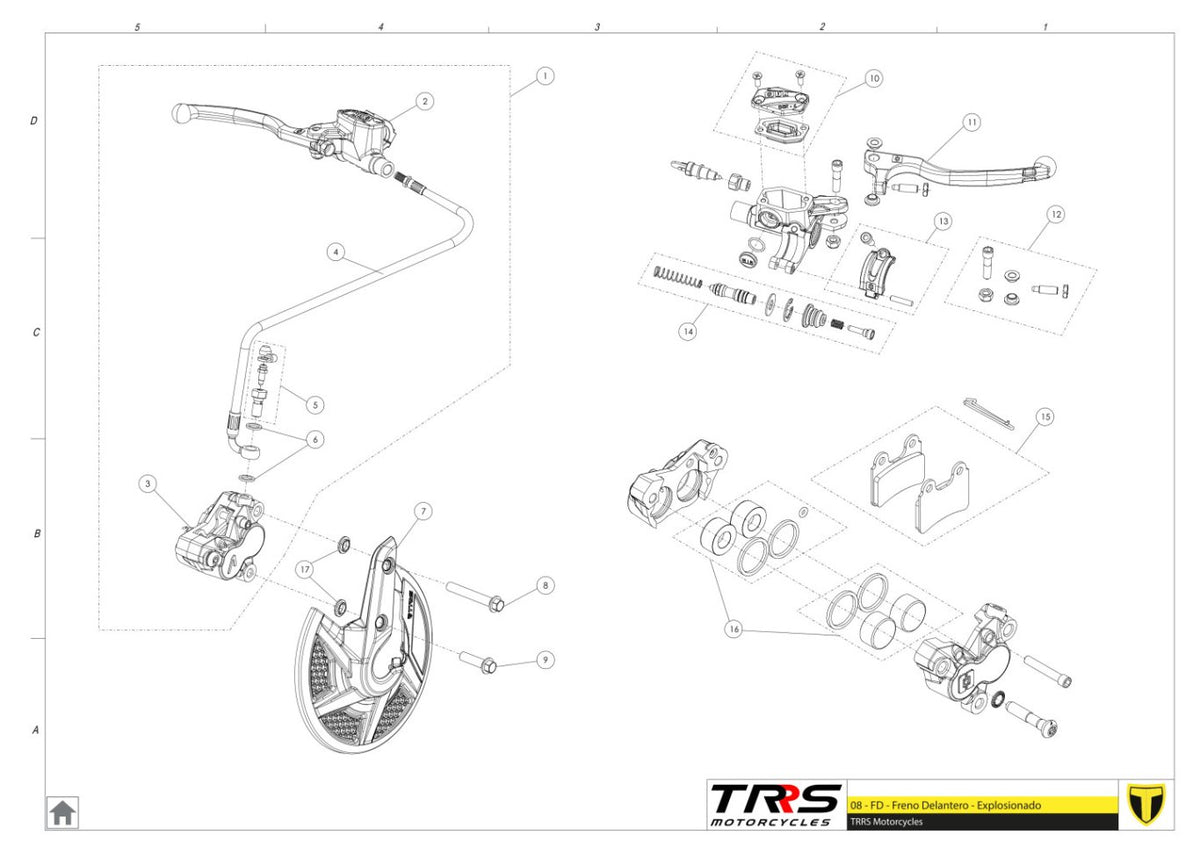TRRS 2026 ONE — 08TR Priekšējā bremze