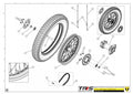 TRRS 2024 ONE R ELECTRIC START (COMPETITION) — 12TR Aizmugurējais ritenis