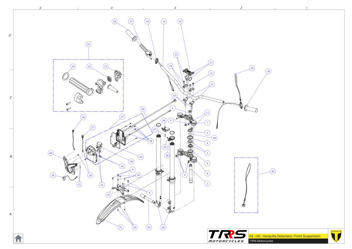 TRRS 2025 ONE RR ELECTRIC START — 04TR Balstiekārta