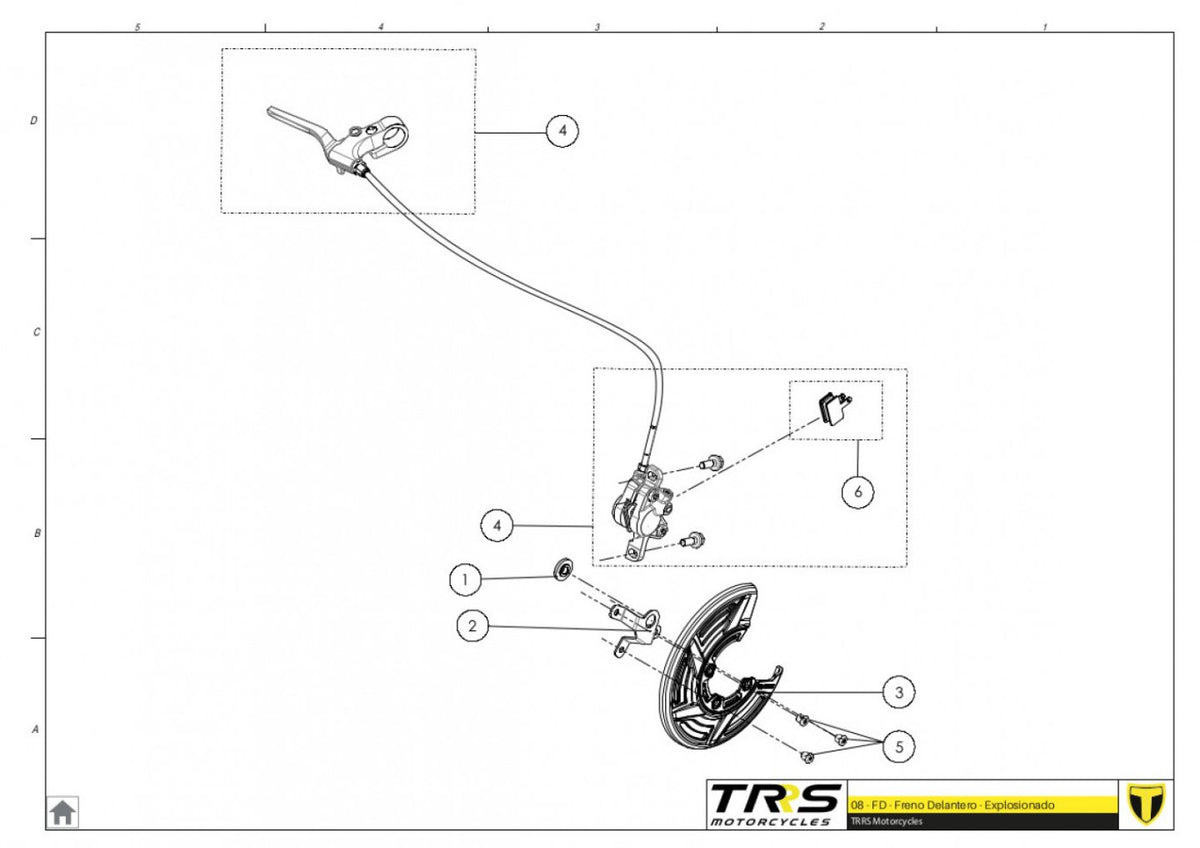 TRRS 2023 ON-E KIDS 16" — 08TR Priekšējā bremze