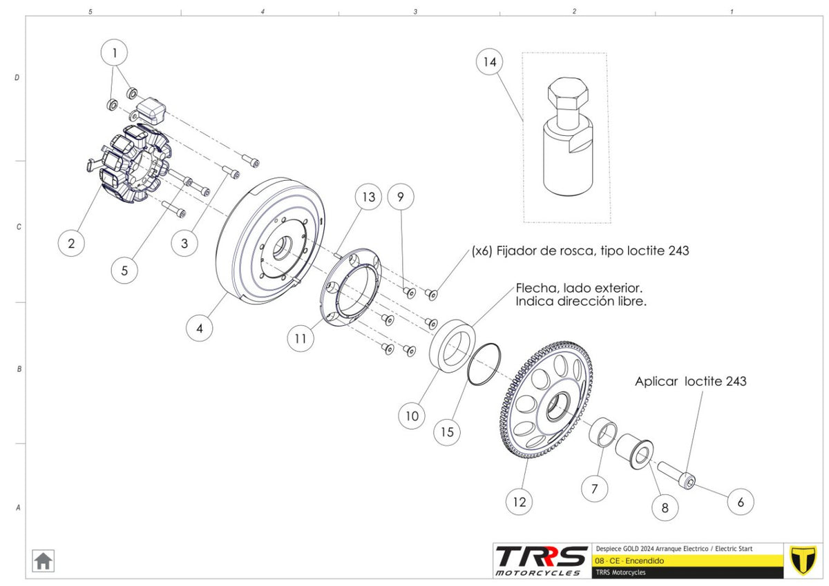 TRRS 2024 ONE GOLD ELECTRIC START — 08MT Aizdedze