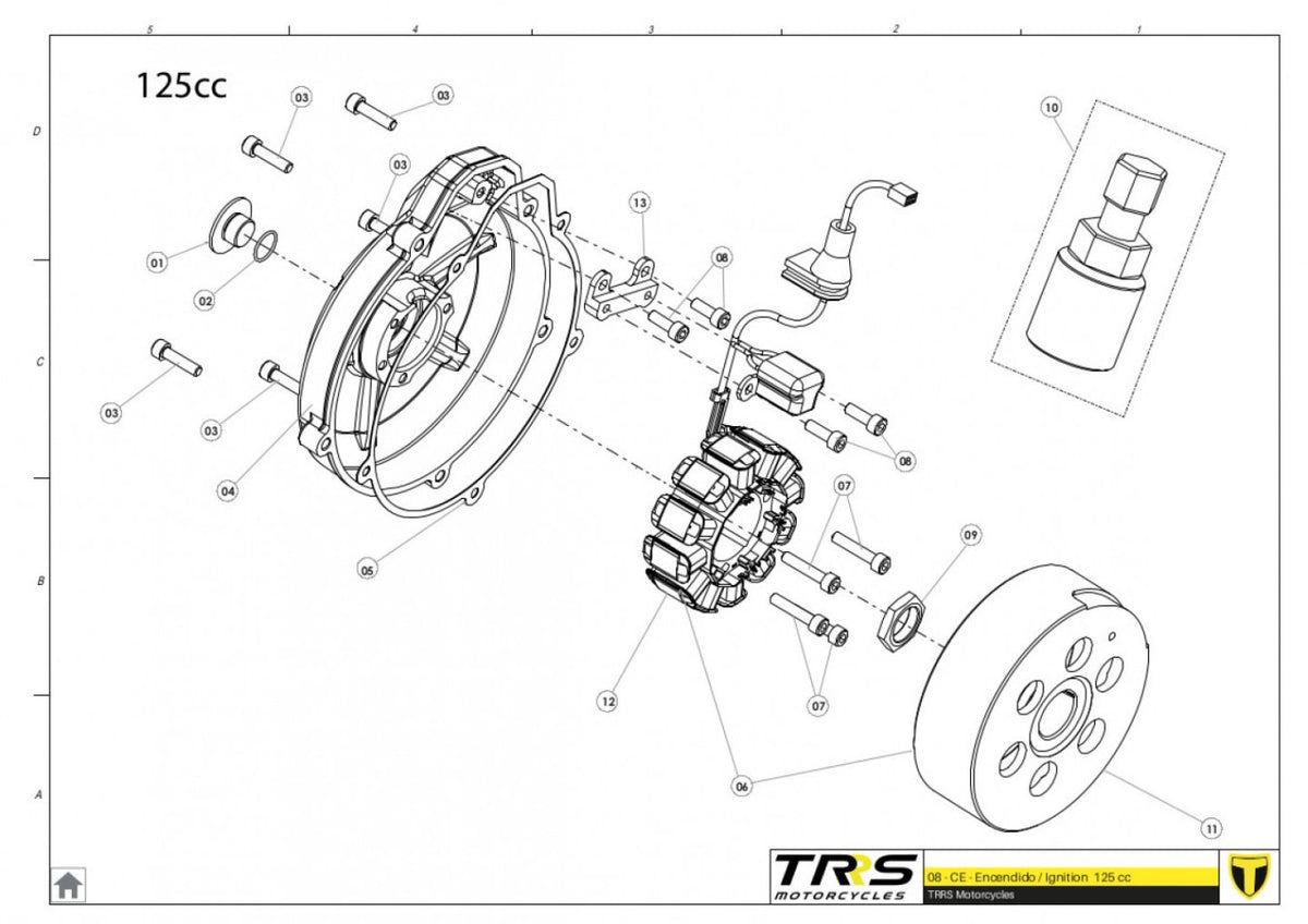 TRRS 2023 XTRACK ONE RR (HOMOLOGATED) — 08MT-125 Aizdedze 125cc