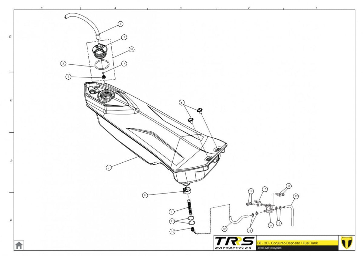 TRRS 2023 ONE RR ELECTRIC START — 06TR Degvielas tvertne