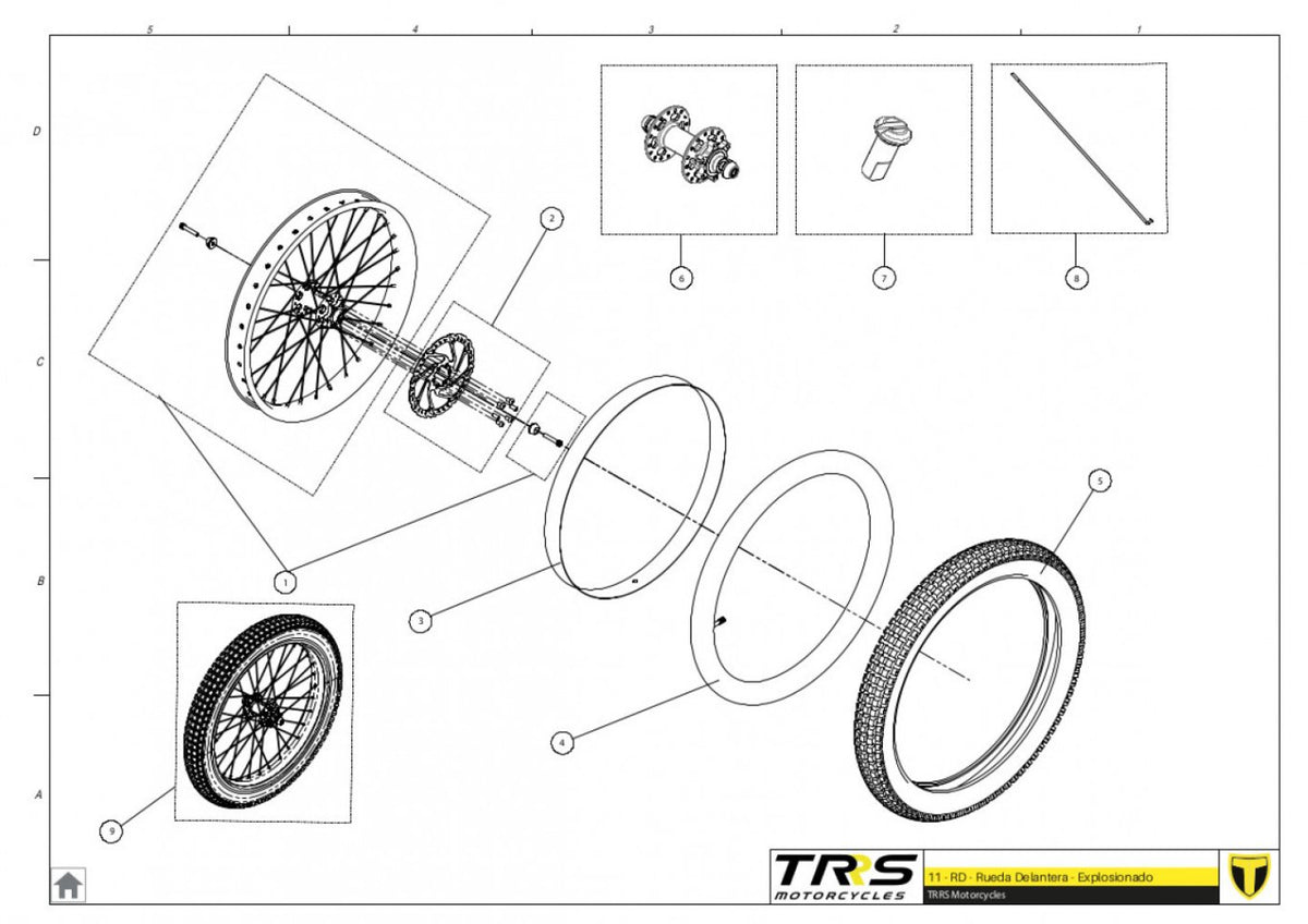 TRRS 2023 ON-E KIDS 20" — 11TR Priekšējais ritenis