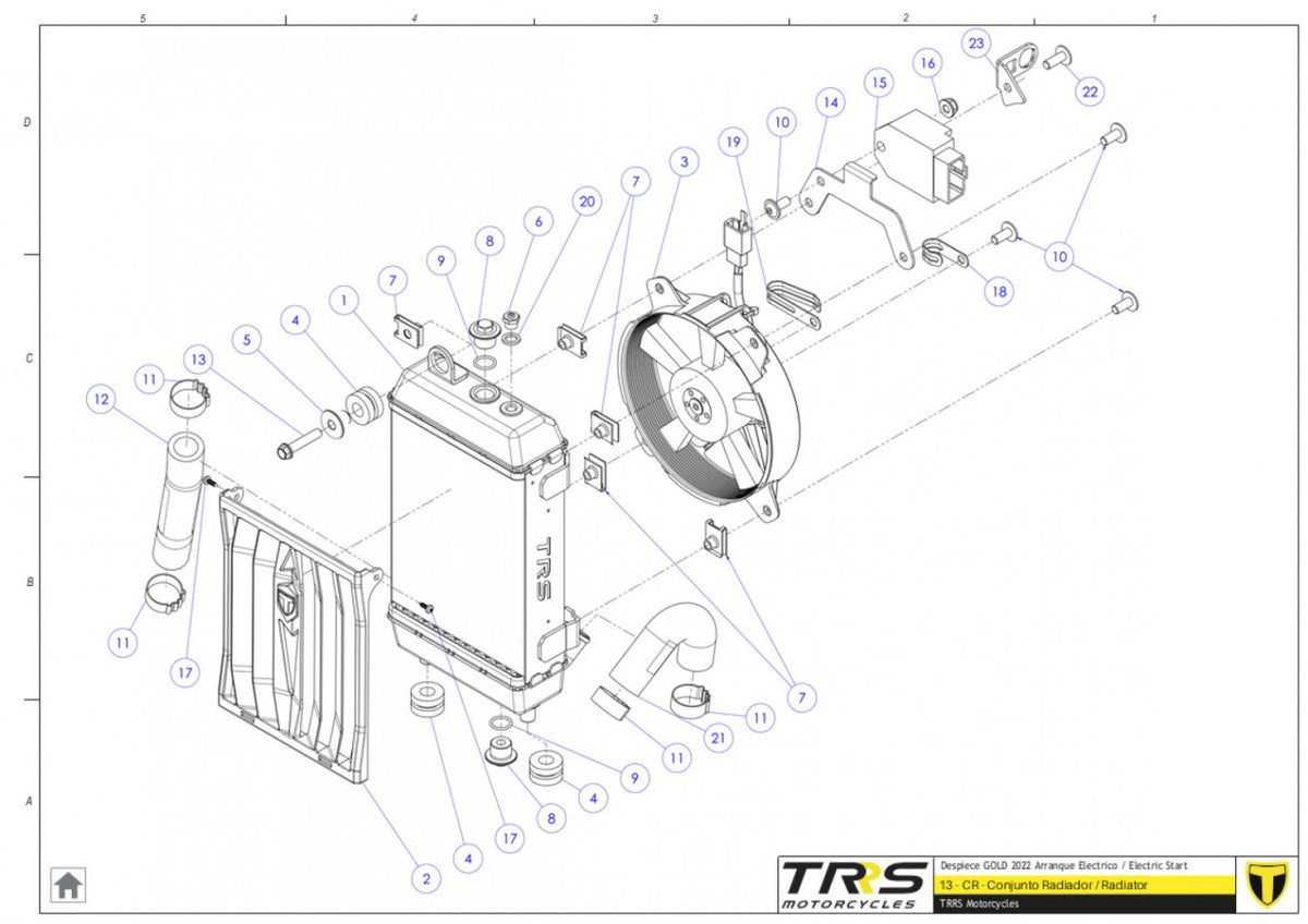 TRRS 2023 ONE GOLD ELECTRIC START — 13TR Radiators