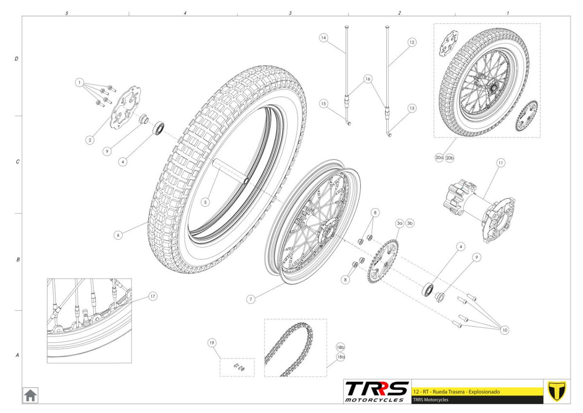 TRRS 2026 ONE — 12TR Aizmugurējais ritenis