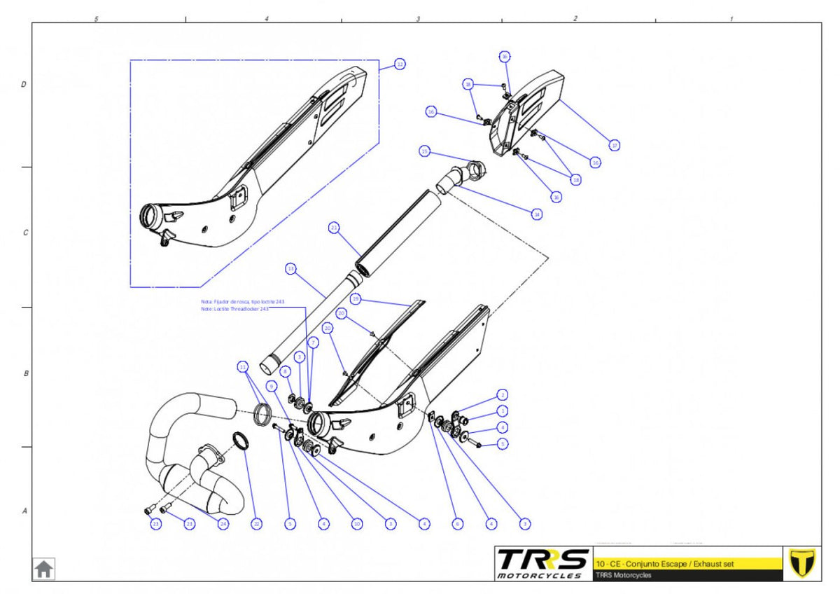 TRRS 2023 XTRACK ONE RR (HOMOLOGATED) — 10TR Izpūtējs