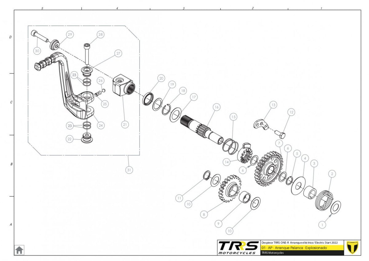 TRRS 2023 ONE R ELECTRIC START (COMPETITION) — 01MT Kikstarteris