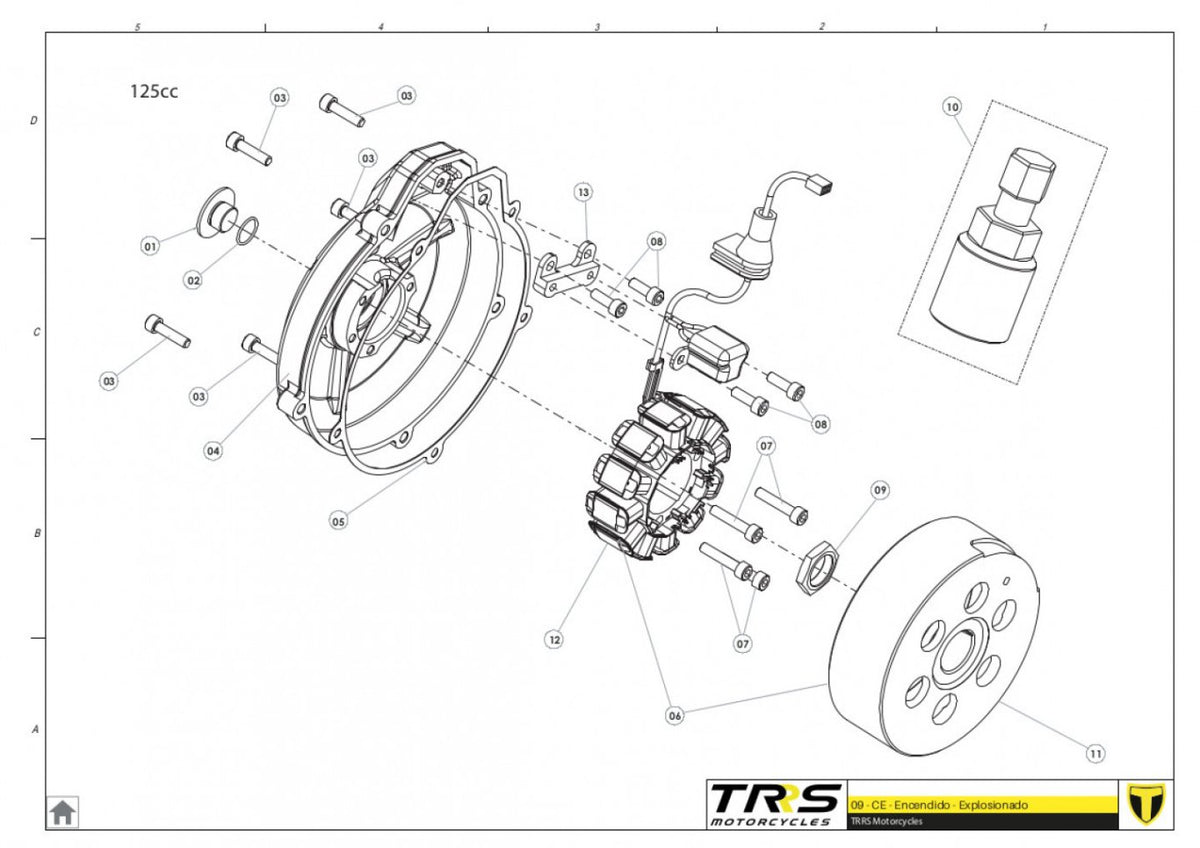 TRRS 2024 XTRACK ONE — 08MT-125 Aizdedze 125cc