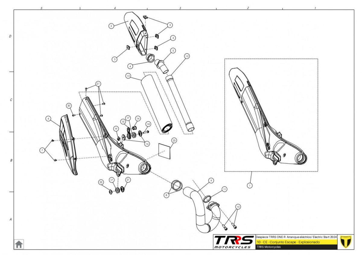 TRRS 2024 ONE R ELECTRIC START (COMPETITION) — 10TR Izpūtējs
