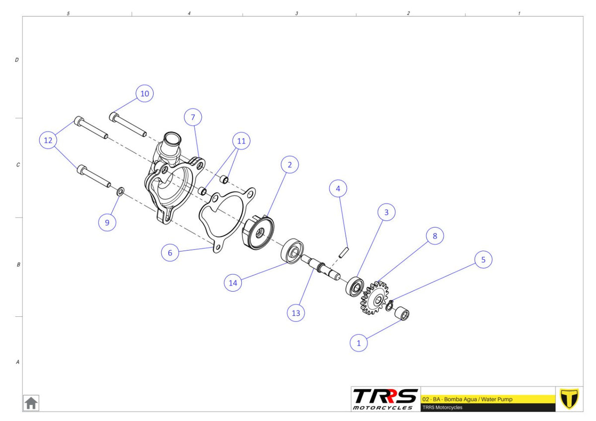 TRRS 2024 XTRACK ONE RR ELECTRIC START (HOMOLOGATED) — 02MT Ūdens sūknis