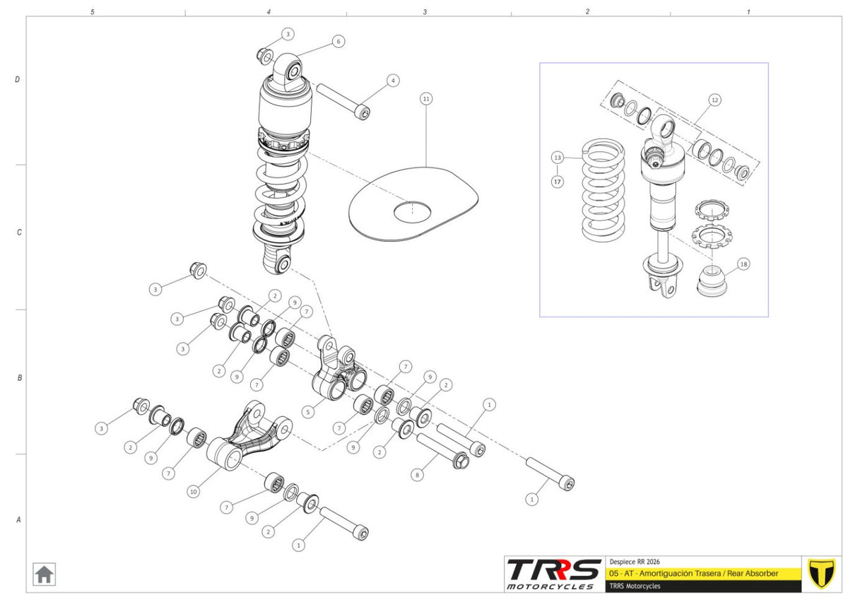TRRS 2026 ONE RR ELECTRIC START (INJECTION) — 05TR Amortizators