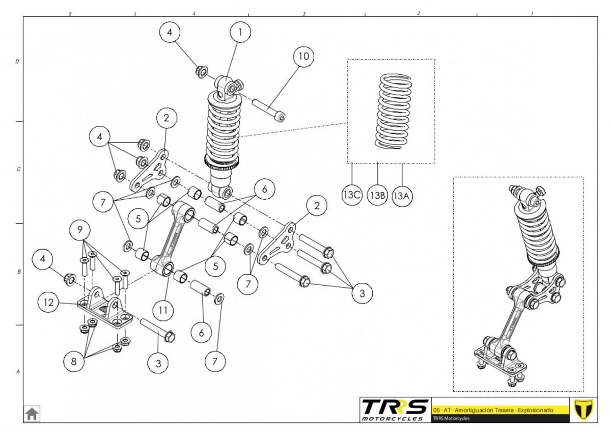 TRRS 2023 ON-E KIDS 20" — 05TR Aizmugurējā balstiekārta
