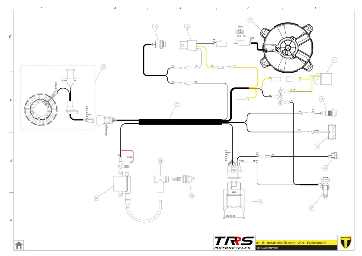 TRRS 2026 ONE — 09BTR Elektroinstalācija 125cc