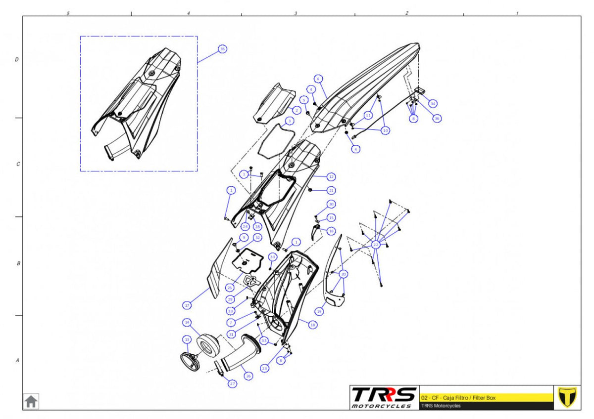TRRS 2024 ONE RR — 02TR Gaisa filtra kaste