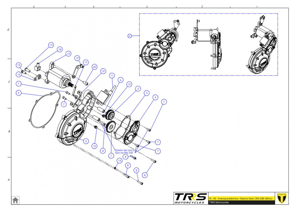 TRRS 2023 XTRACK ONE RR ELECTRIC START (COMPETITION) — 10MT Elektrostarteris