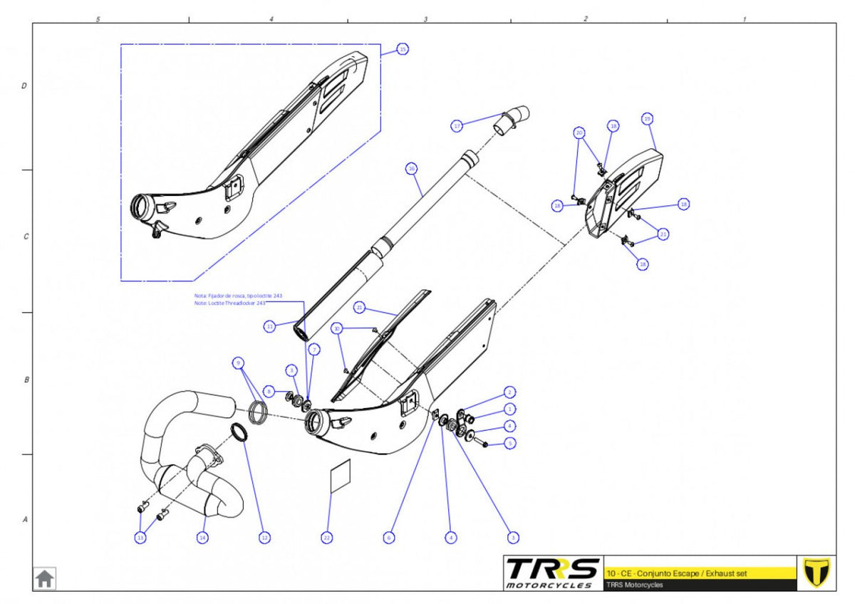TRRS 2023 XTRACK ONE RR ELECTRIC START (HOMOLOGATED) — 10TR Izpūtējs