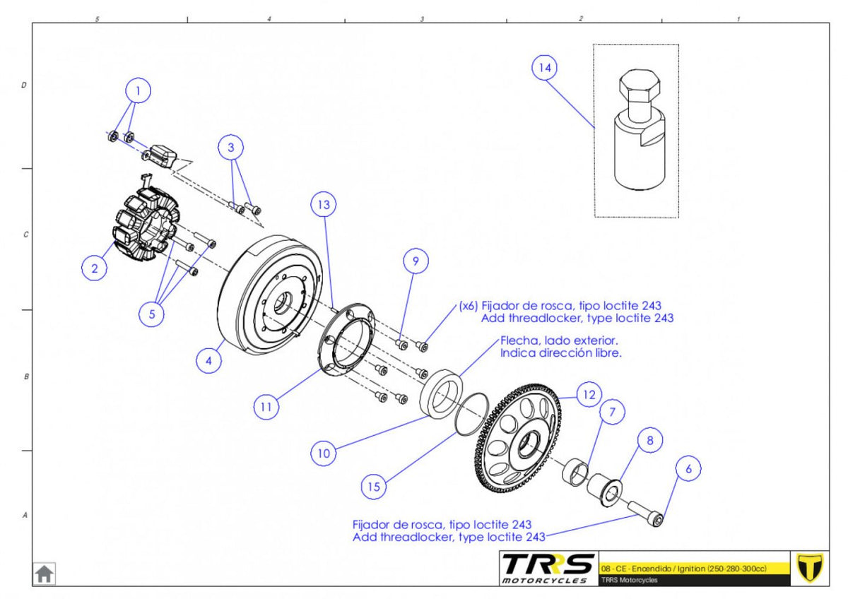 TRRS 2023 ONE RR ELECTRIC START — 08MT Aizdedze