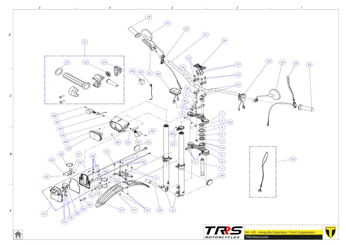 TRRS 2024 XTRACK ONE RR ELECTRIC START (HOMOLOGATED) — 04TR Balstiekārta