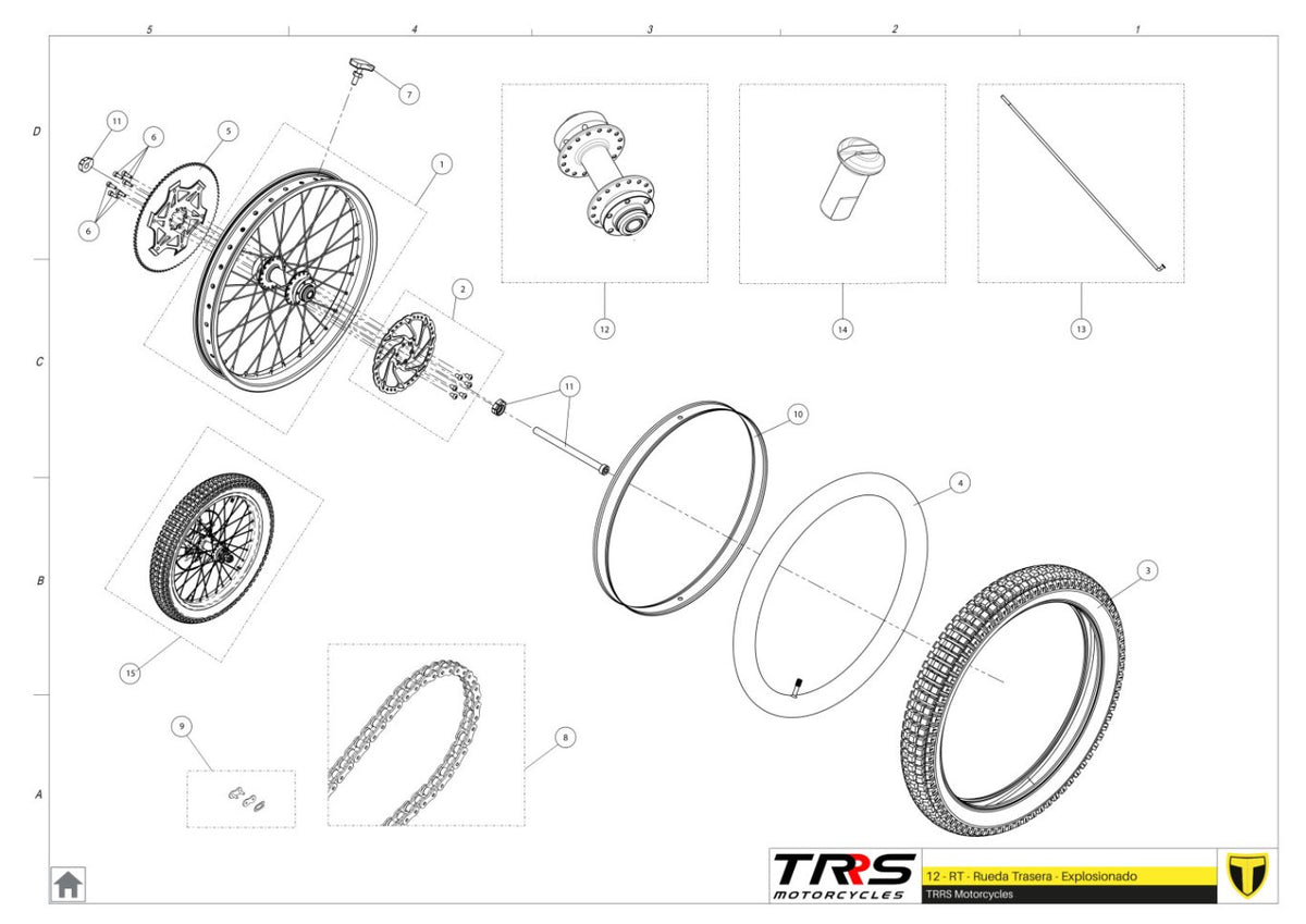 TRRS 2025 ON-E KIDS 20" — 12TR Aizmugurējais ritenis