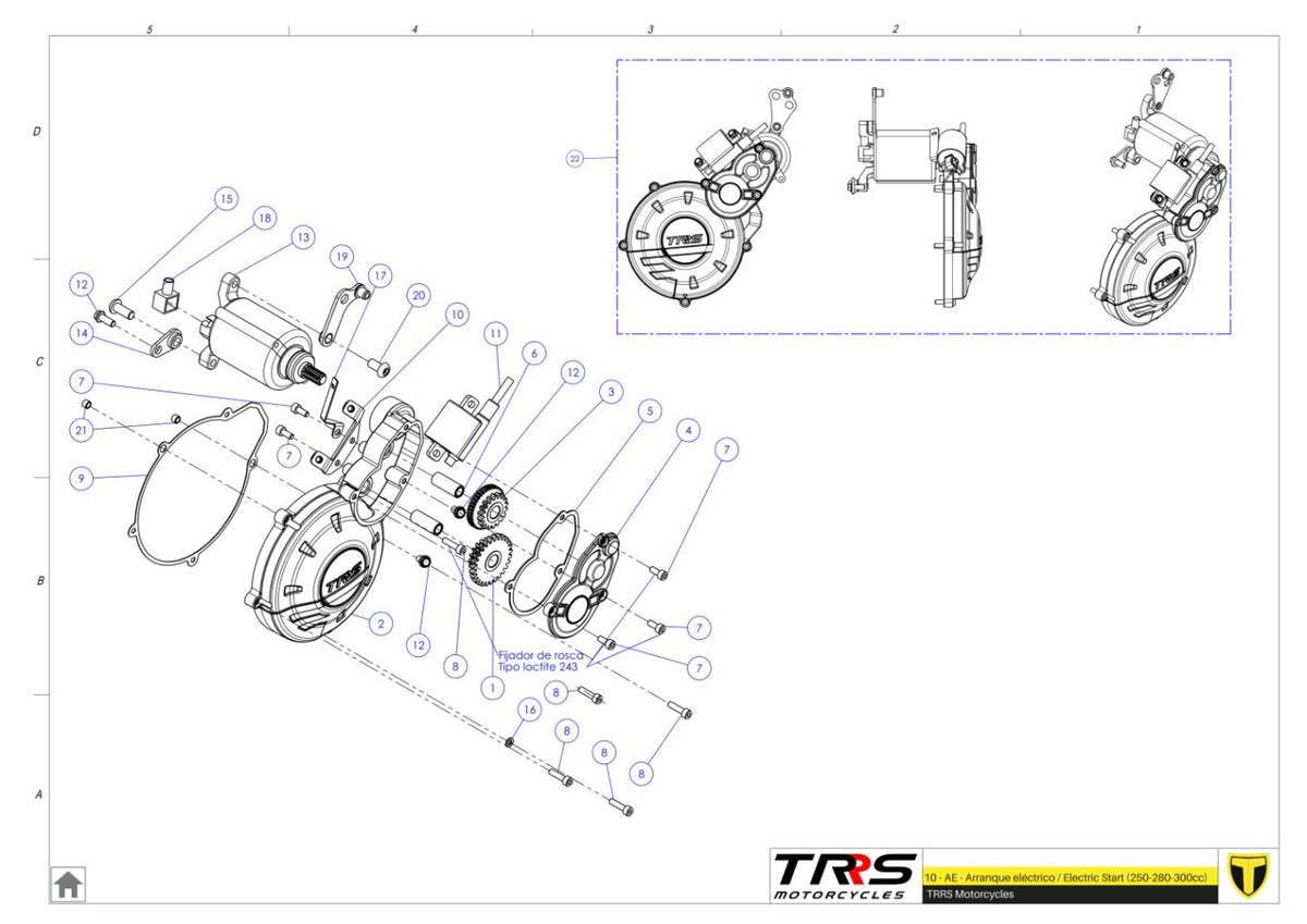 TRRS 2024 XTRACK ONE RR ELECTRIC START (COMPETITION) — 10MT Elektrostarteris
