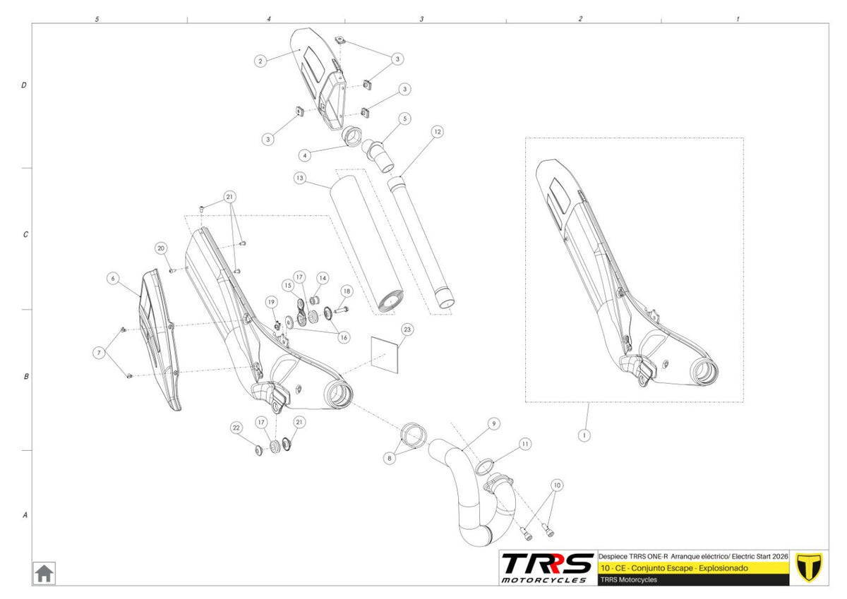 TRRS 2026 ONE R ELECTRIC START (COMPETITION) — 10TR Izpūtējs