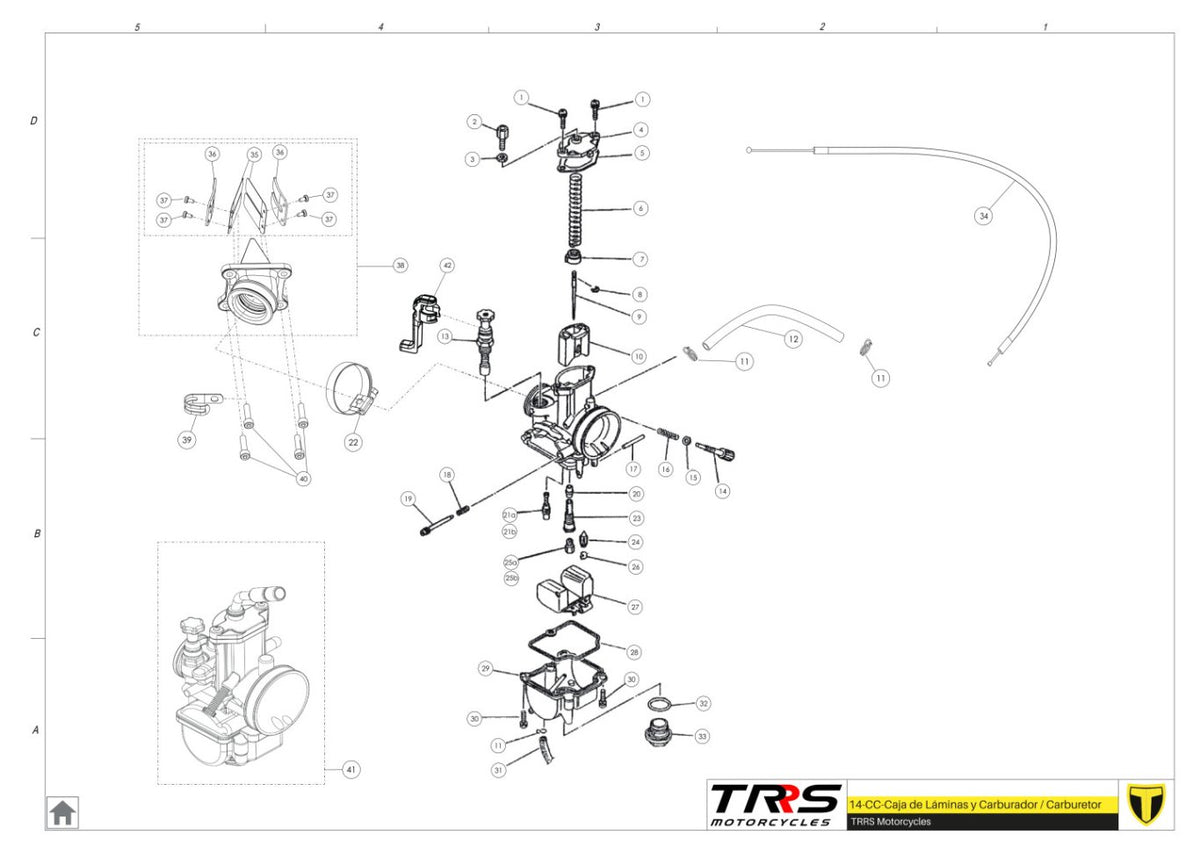 TRRS 2024 XTRACK ONE RR ELECTRIC START (HOMOLOGATED) — 14TR Karburators