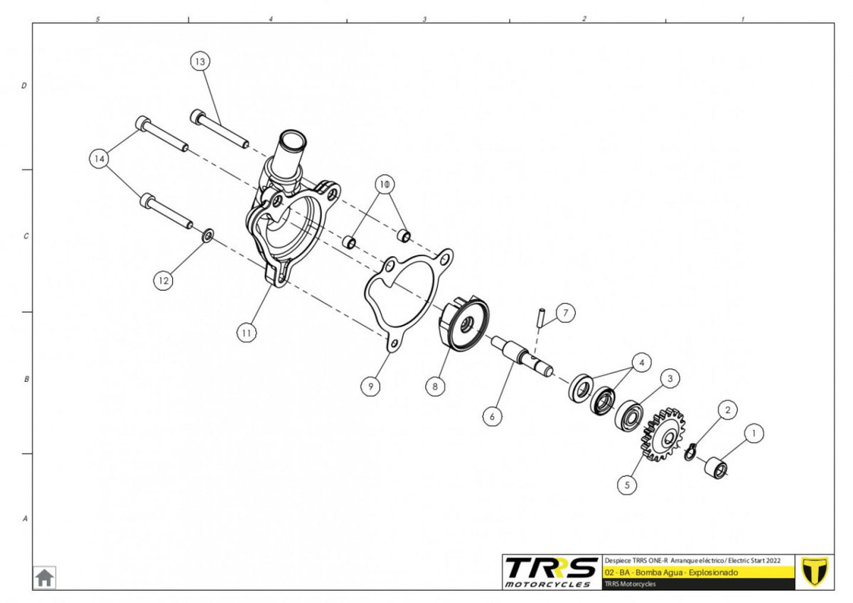 TRRS 2023 ONE R ELECTRIC START (COMPETITION) — 02MT Ūdens sūknis