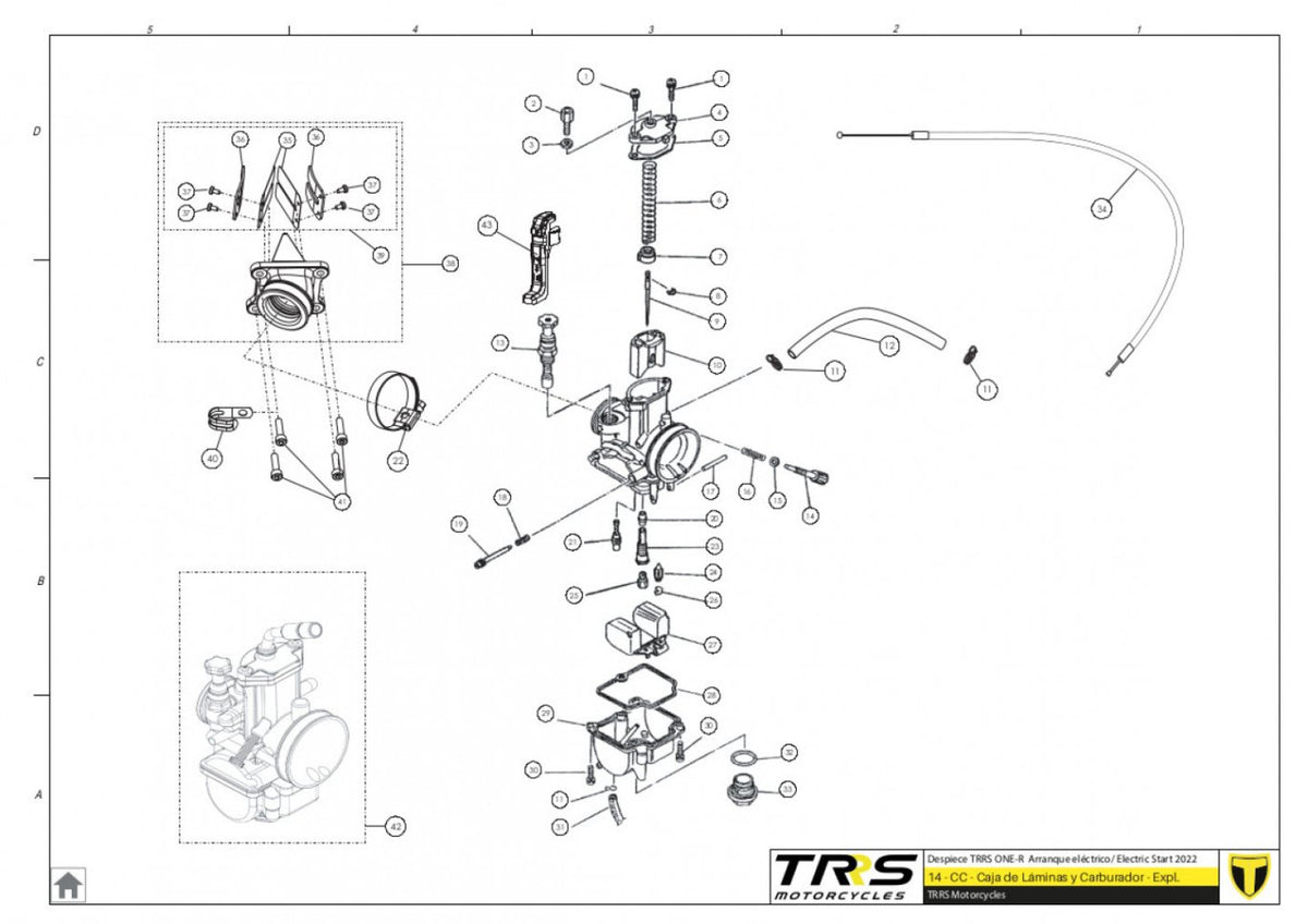 TRRS 2023 ONE R ELECTRIC START (COMPETITION) — 14TR Karburators