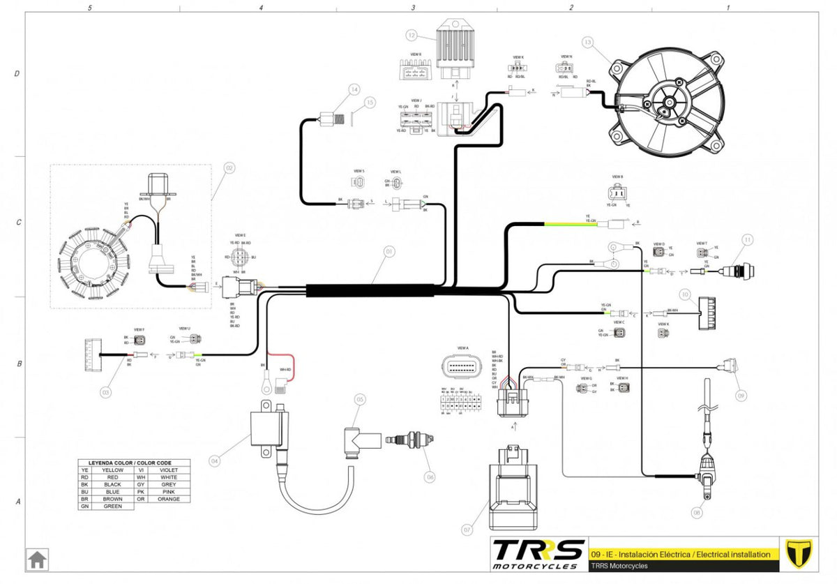 TRRS 2023 ONE RR ELECTRIC START (HOMOLOGATED) — 09TR Elektroinstalācija