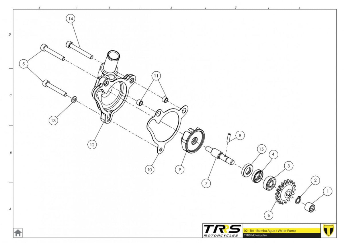 TRRS 2023 XTRACK ONE RR (HOMOLOGATED) — 02MT Ūdens sūknis
