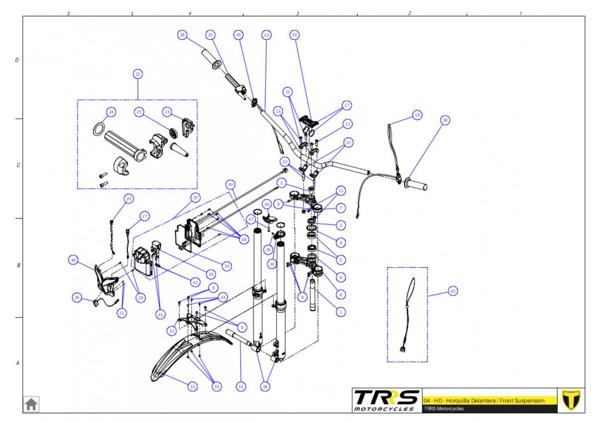 TRRS 2023 XTRACK ONE RR ELECTRIC START (COMPETITION) — 04TR Balstiekārta