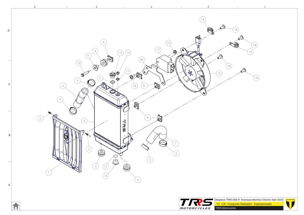 TRRS 2025 ONE R ELECTRIC START (COMPETITION) — 13TR Radiators
