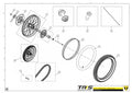 TRRS 2023 ON-E KIDS 16" — 12TR Aizmugurējais ritenis