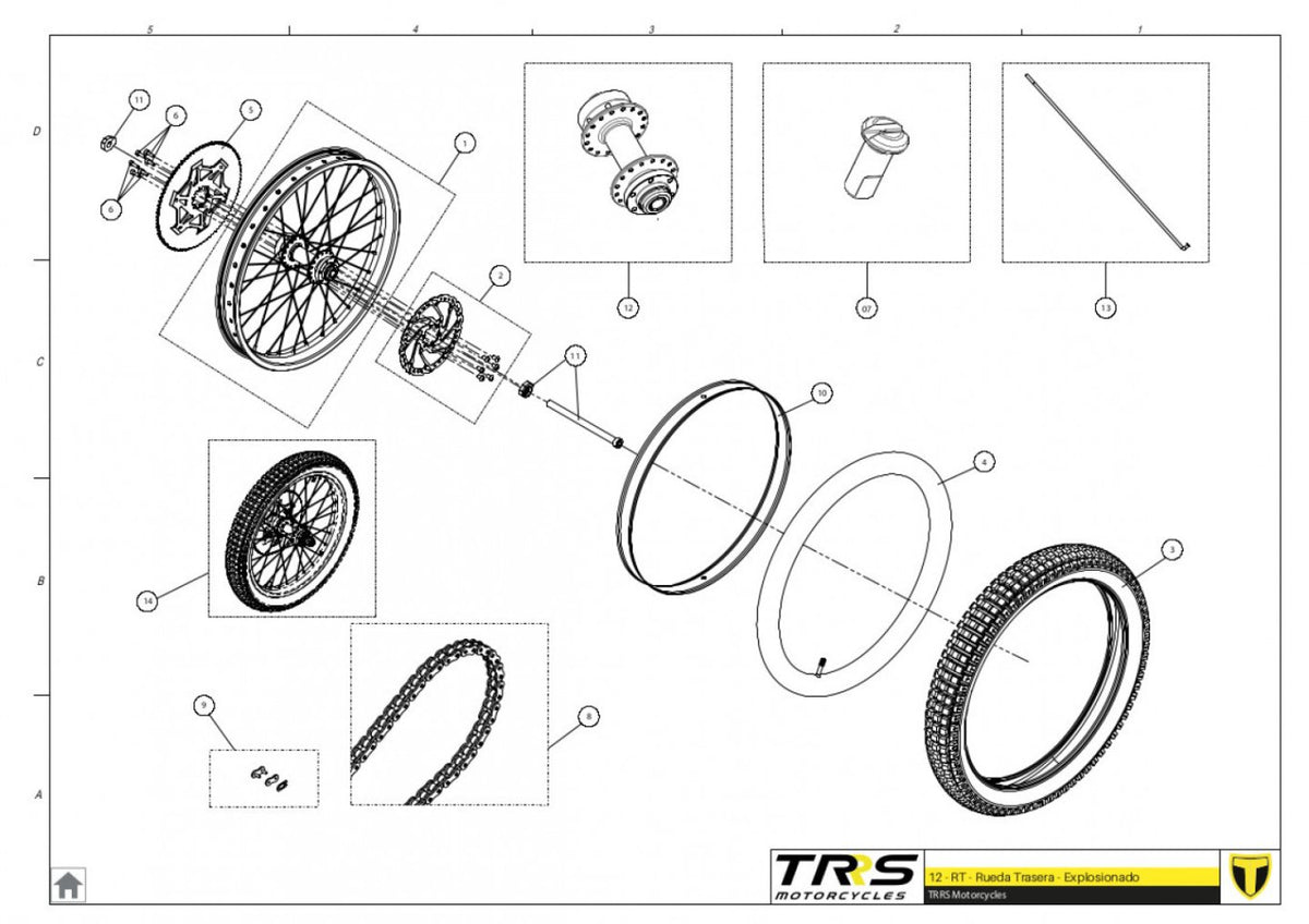 TRRS 2023 ON-E KIDS 16" — 12TR Aizmugurējais ritenis