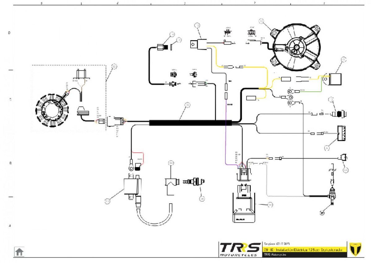 TRRS 2023 ONE GOLD — 09TR-125 Elektroinstalācija 125cc
