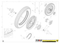TRRS 2025 ONE R ELECTRIC START (COMPETITION) — 12TR Aizmugurējais ritenis