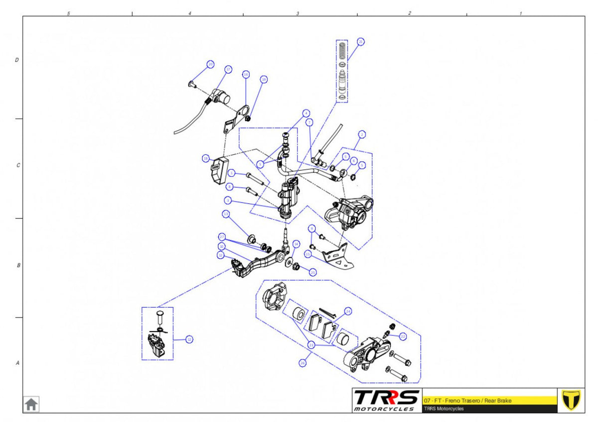 TRRS 2024 ONE RR (HOMOLOGATED) — 07TR Aizmugurējā bremze