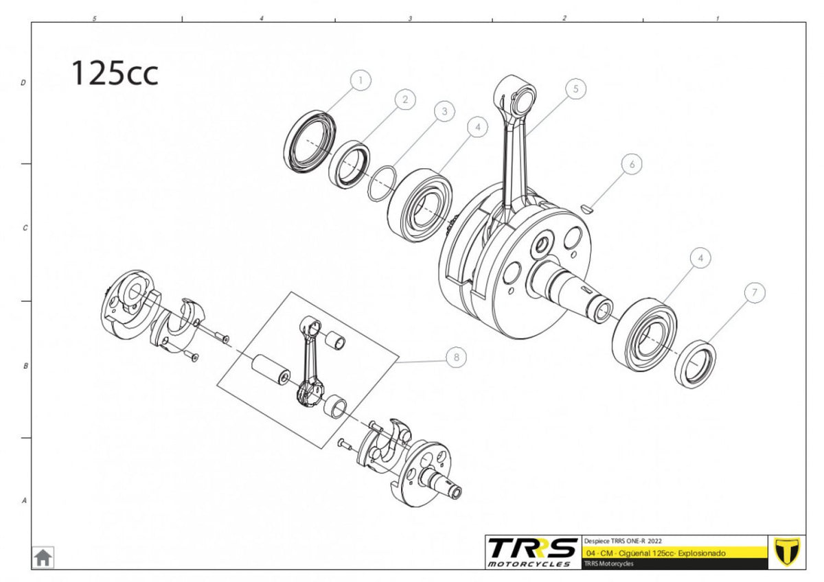 TRRS 2023 ONE R (COMPETITION) — 04MT-125 Kloķvārpsta 125cc