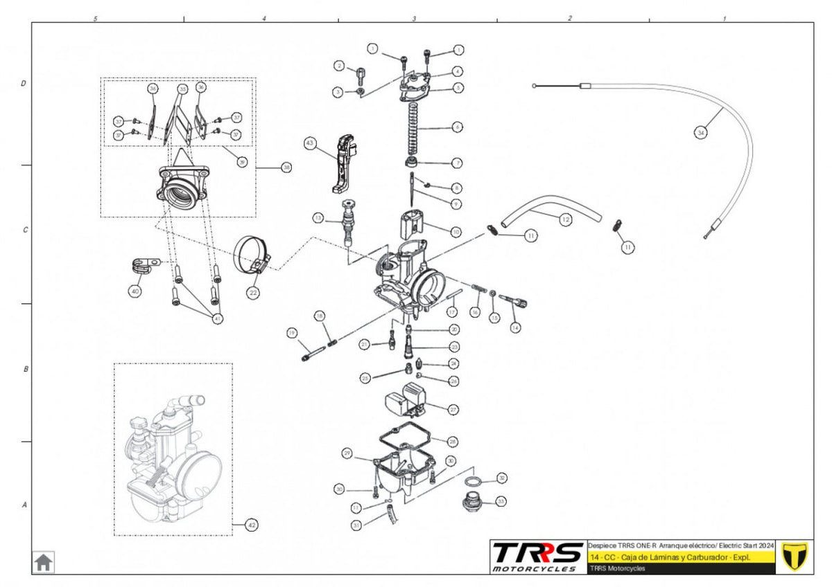 TRRS 2024 ONE R ELECTRIC START (COMPETITION) — 14TR Karburators