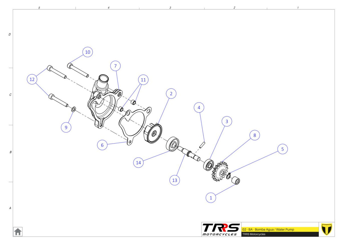 TRRS 2024 XTRACK ONE RR (HOMOLOGATED) — 02MT Ūdens sūknis