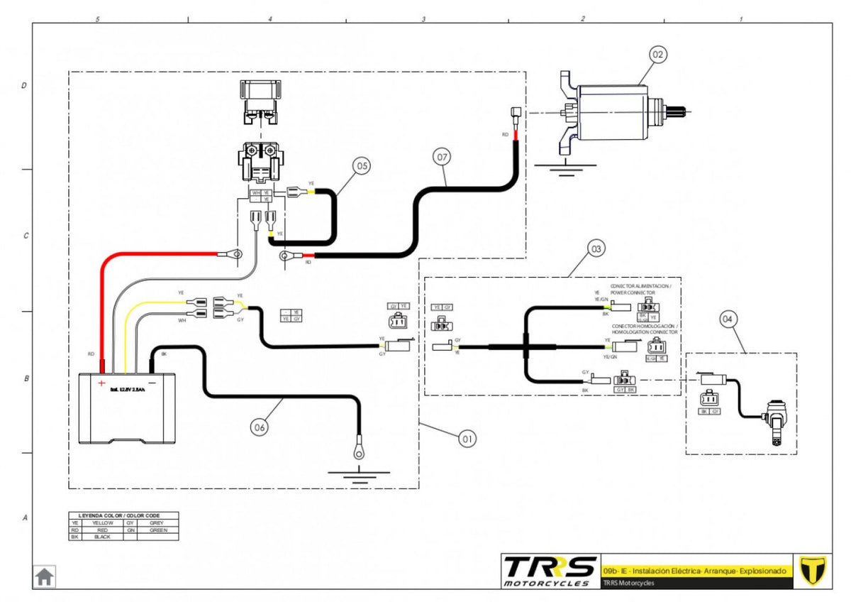 TRRS 2024 ONE ELECTRIC START — 09BTR Elektrostartera instalācija
